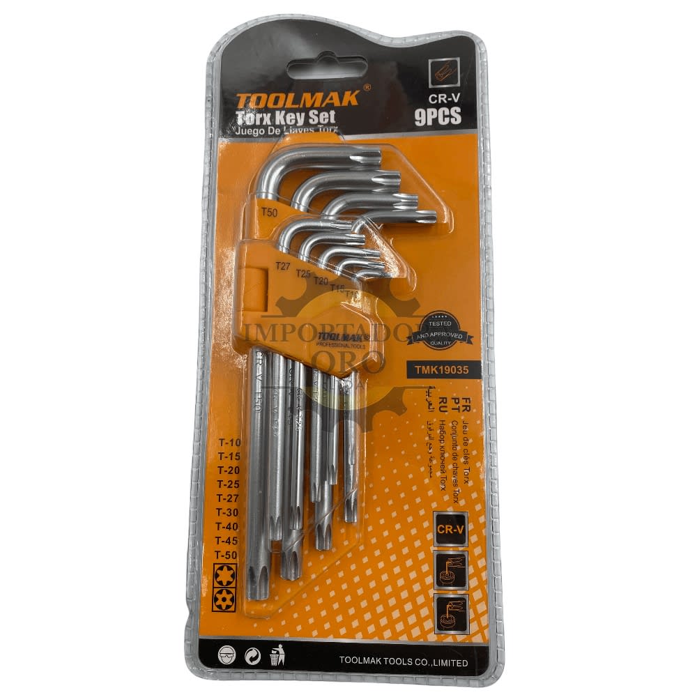 Juego de llave estrella M 9 piezas Tmk19035 | Importadora Oro Limitada