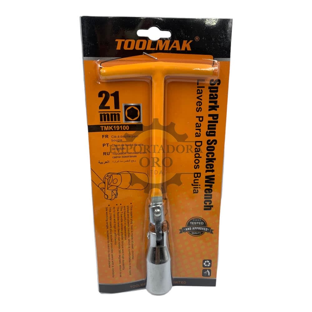 Llave Bujia 21mm TMK19100 | Importadora Oro Limitada