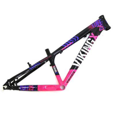 CUADRO DIRT ALUMINIO VIKING TUFF NEGRO / ROSADO