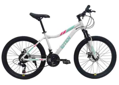 Bicicleta 10TEN Aluminio Aro 24, 21 Velocidades White-Pink