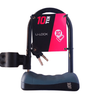 Candado 10Ten U-Lock - 170 x 245mm Black/Gray