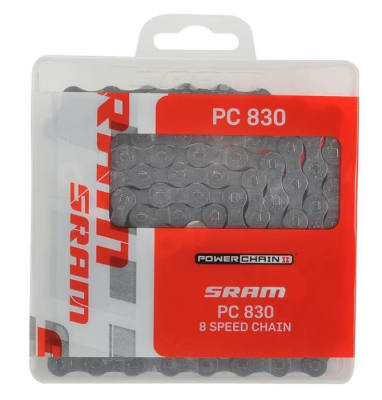 Cadena SRAM PC830 8V 114 Links Gris