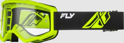 FOCUS GOGGLE BLACK/HI-VIS W/ CLEAR LENS
