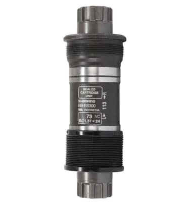 EJE DE MOTOR SHIMANO BB-ES300, SPLINED/HOLLOW-TYPE AXLE, 121MM BSA 73MM