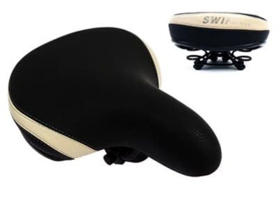 ASIENTO ACOLCHADO VANGUARD 5440 NEGRO LINEA BEIGE
