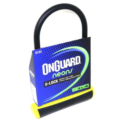 Candado OnGuard Llave U-Lock NS 115X230mm Amarillo