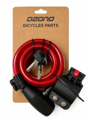 CANDADO LLAVE-120.108 12MM 1200MM ROJO
