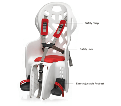 Silla Porta Bebe SW-BC195 Parrilla Standard Blanco