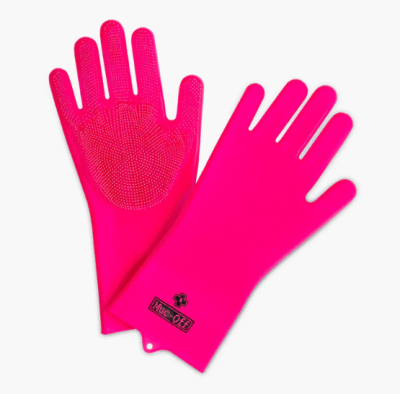 GUANTE SILICONA PARA LAVADO DEEP SCRUBBER ROSA T/L (20406) MUC-OFF