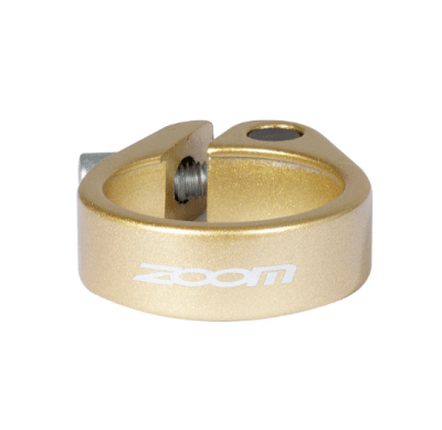 COLLERIN DE SILLÍN ZOOM AT-115 DIAMETRO 31.8 MM, COLOR DORADO MATERIAL ALUMINIO