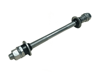 Eje Trasero 3/8x175mm con distanciador y cubre polvo.