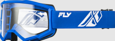 FOCUS GOGGLE BLUE/WHITE W/ CLEAR LENS