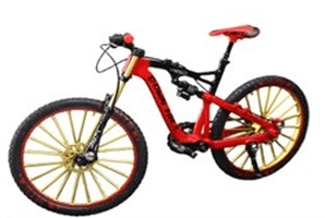 MINI BICI ROJA (ACCESORIO DECORACIÓN EN MINIATURA)