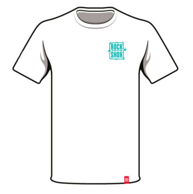 polera ROCK SHOX First There Blanco XL