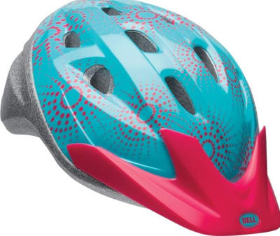 CASCO INFANTIL BELL AZUL ROSADO TALLA 52 - 56 CM  5- 8 AÑOS