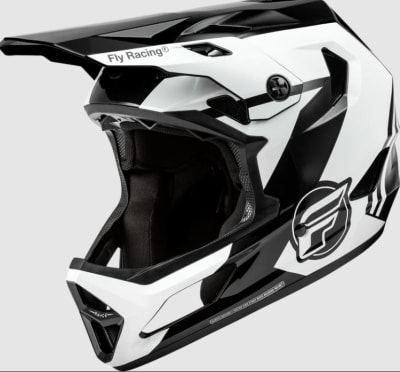 RAYCE HELMET BLACK/WHITE/GREY L (59-60cms)