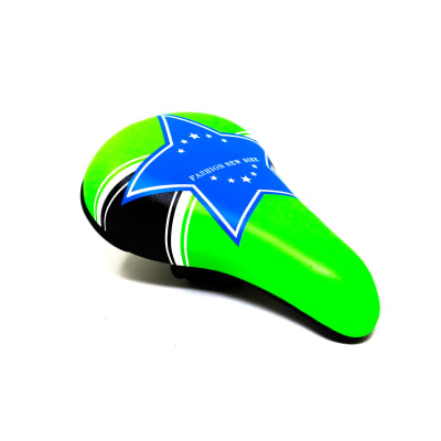 Asiento MTB Infantil N929 Verde Azul Estrella