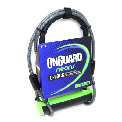Candado OnGuard Llave U-Lock NS Cable 115X230mm Verde
