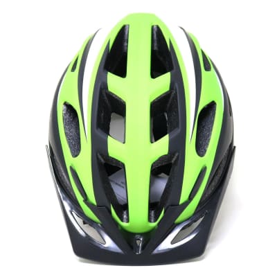 CASCO RADICAL MOUNTAIN MTB CON LUZ MATT NEGRO VERDE L 58 - 59 CM