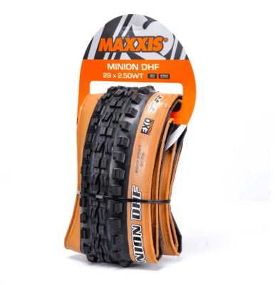 NEUMÁTICO KEVLAR MINION DHF 29 X 2.5 WT EXO TR  BANDA CAFÉ