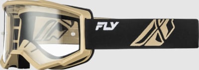 FOCUS GOGGLE BLACK/KHAKI W/ CLEAR LENS
