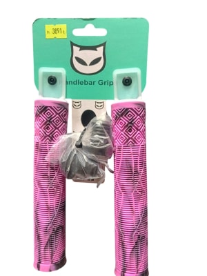 PUÑOS GOMA RACE GATI NEGRO ROSADO 166MM LARGO