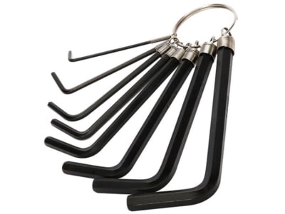 Juego de 8 llaves Allen, llavero, 1,5-2.-2,5-3-3,5-4-5-6 mm