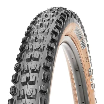 NEUMÁTICO MAXXIS KEVLAR MINION DHF 27.5 X 2.5 WT EXO TR BANDA CAFÉ