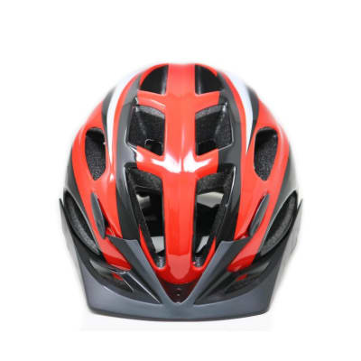 CASCO RADICAL MOUNTAIN MTB CON LUZ ROJO NEGRO L 58 - 59 CM
