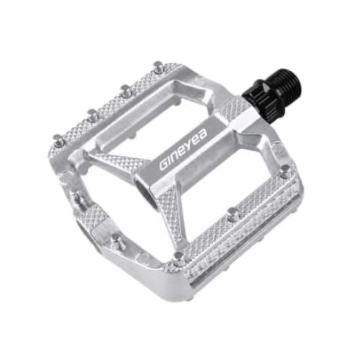 PEDAL M.T.B ALUMINIO FLAT SELLADO SILVER