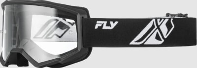 FOCUS GOGGLE BLACK/WHITE W/ CLEAR LENS