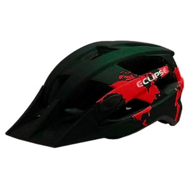 CASCO MTB ECLIPSE MOD-ENDURO NEGRO-ROJOL L
