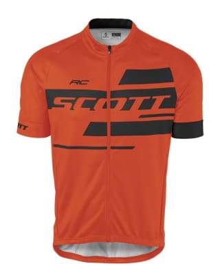 Camiseta Scott RC Team 10 S/L, naranja mandarina/negro