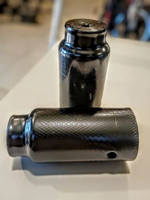 PEDALINES ALUMINIO NEGRO 110MM X 3,8