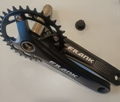 VOLANTE MONOPLATO 34T(S) FRANK ELF BLACK INT