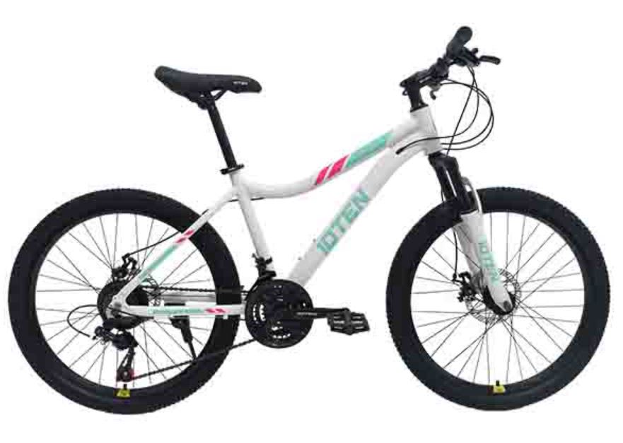 Bicicleta 10TEN Aluminio Aro 24, 21 Velocidades White-Pink1
