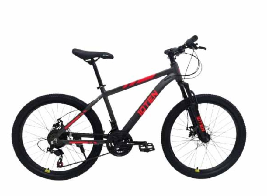 Bicicleta 10TEN Aluminio Aro 24, 21 Velocidades Grey-Red1