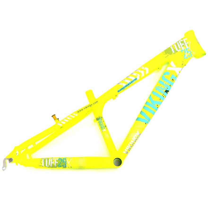 CUADRO DIRT ALUMINIO VIKING TUFF AMARILLO NEON2