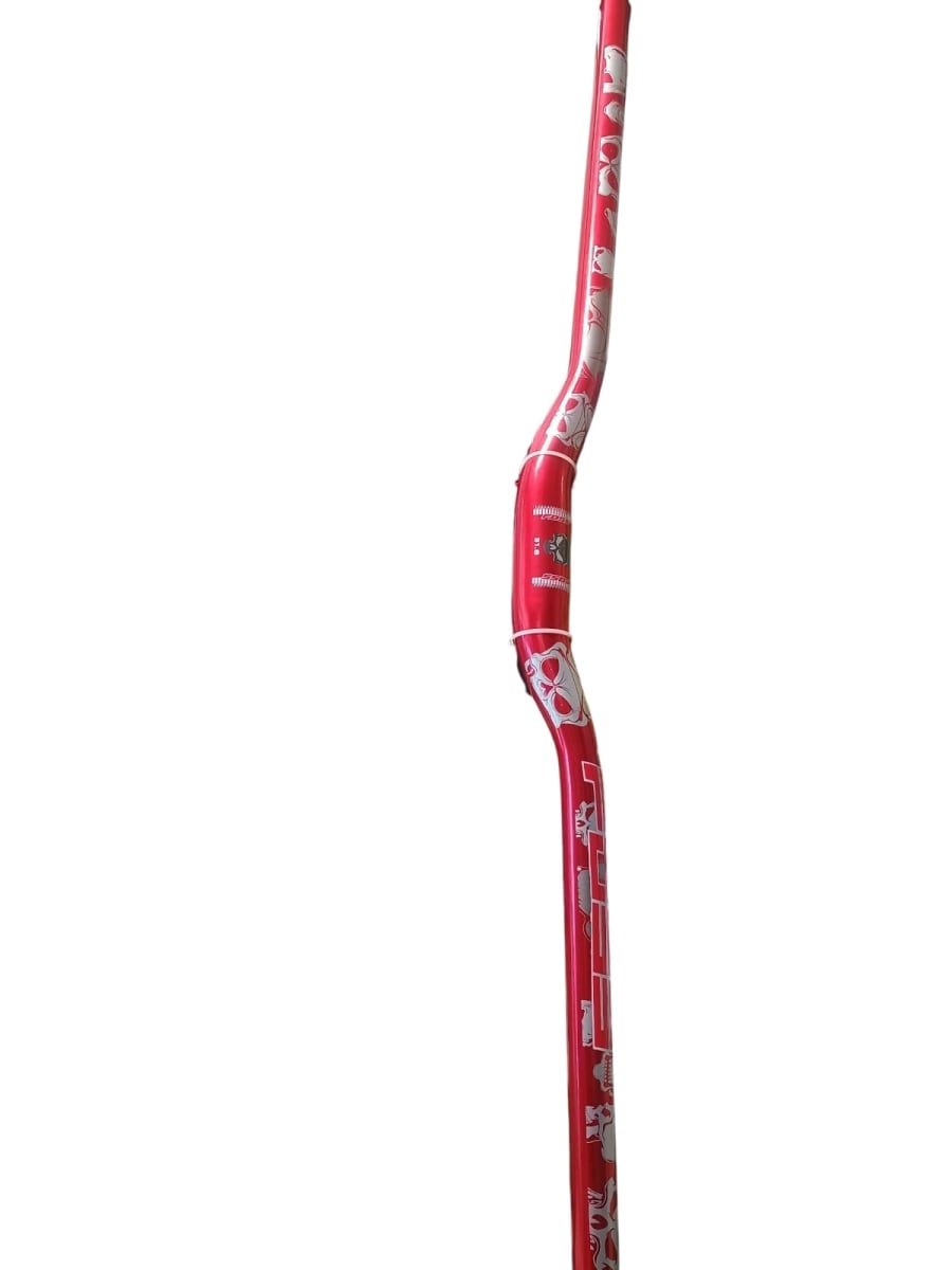 Manubrio FOSS Anodizado, Skull, Aluminio, 31,8x810mm, Red3