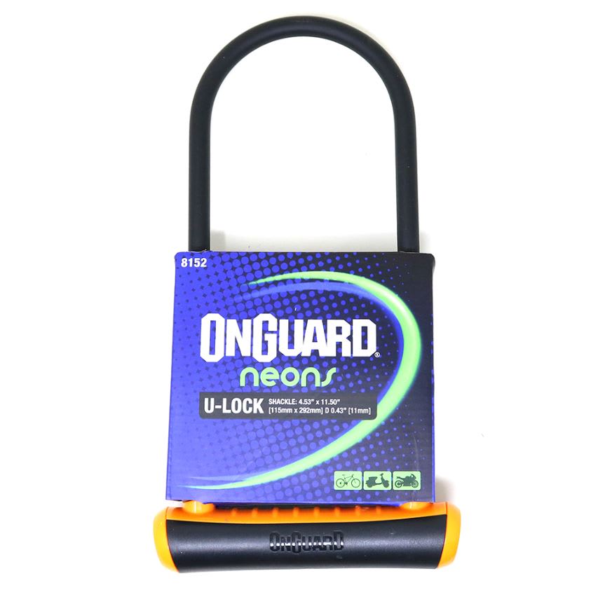 Candado OnGuard Llave U-Lock NS LS 115X292mm Naranjo2