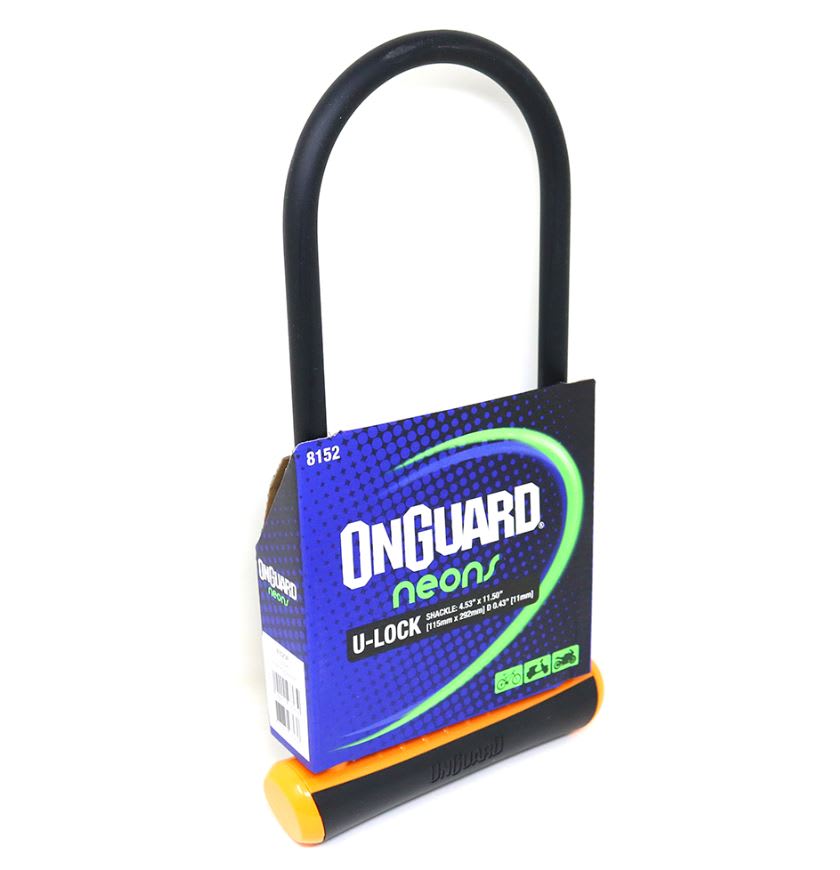 Candado OnGuard Llave U-Lock NS LS 115X292mm Naranjo1