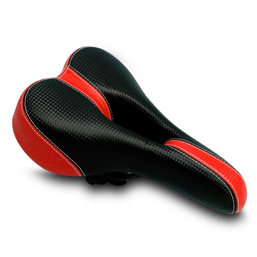 ASIENTO POSTATICO MTB 142 NEGRO / ROJO1