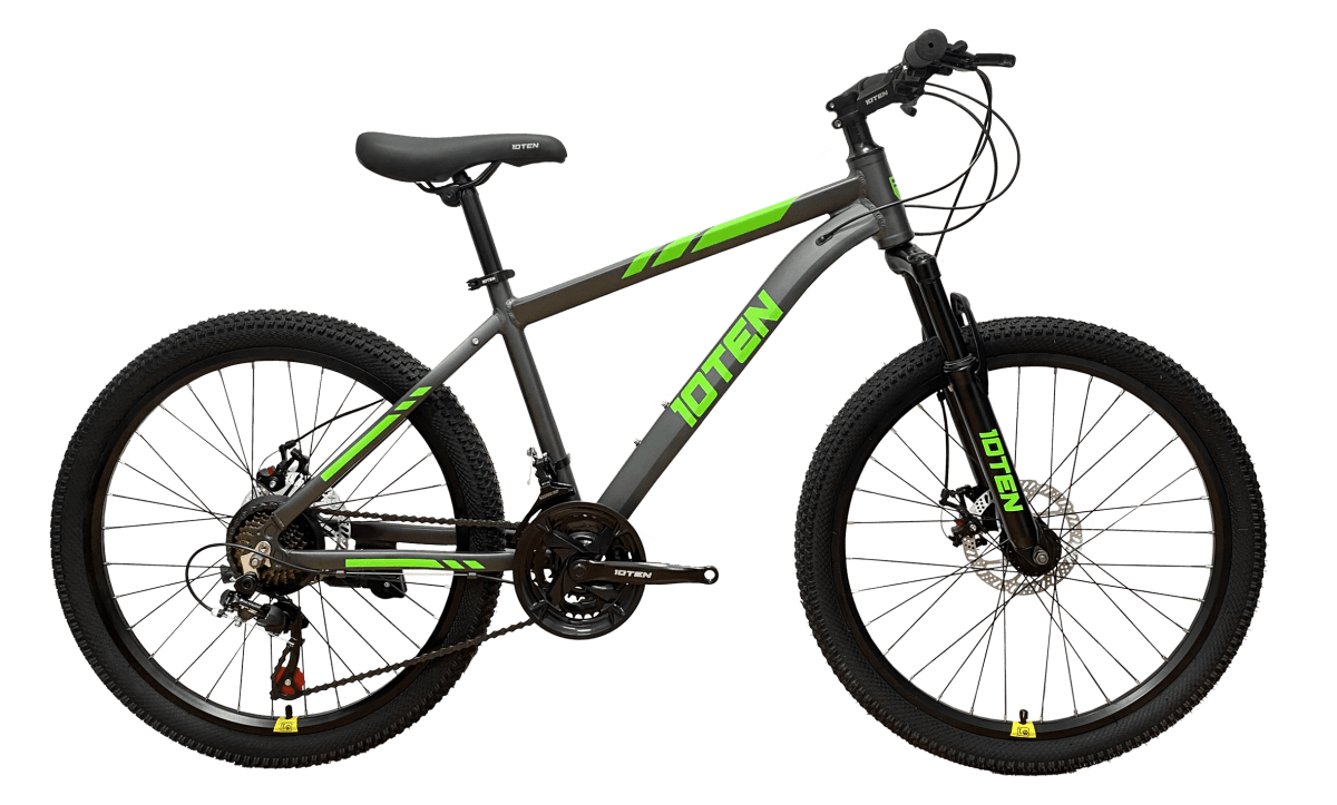 BICICLETA TEN 24 NIÑO GRIS / VERDE1