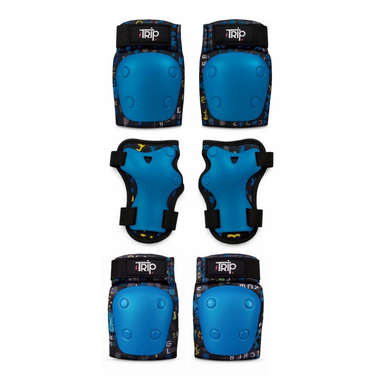 SET DE PROTECCIONES TRIP AZUL TALLA S6