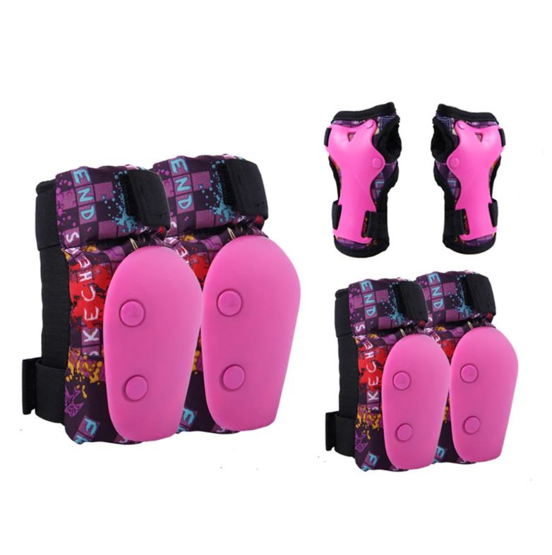 SET DE PROTECCIONES TRIP ROSADA TALLA M5