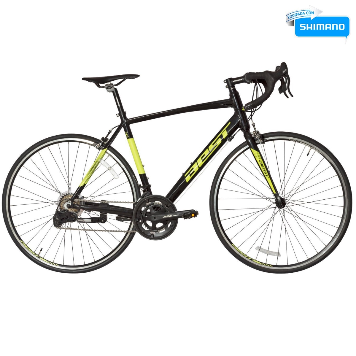 BICICLETA BEST ZORZAL RUTA ALUMINIO 14V NEGRO/AM1