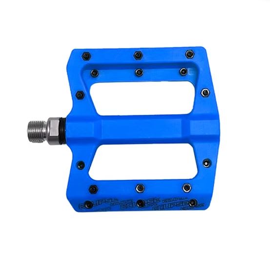 Pedal M.T.B Resina Plataforma Sellado con pin Azul1