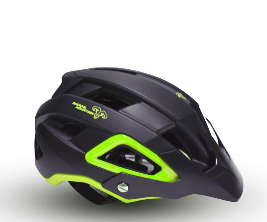 Casco Radical Mountain Enduro Super Vent Negro Verde L 58-62cm2