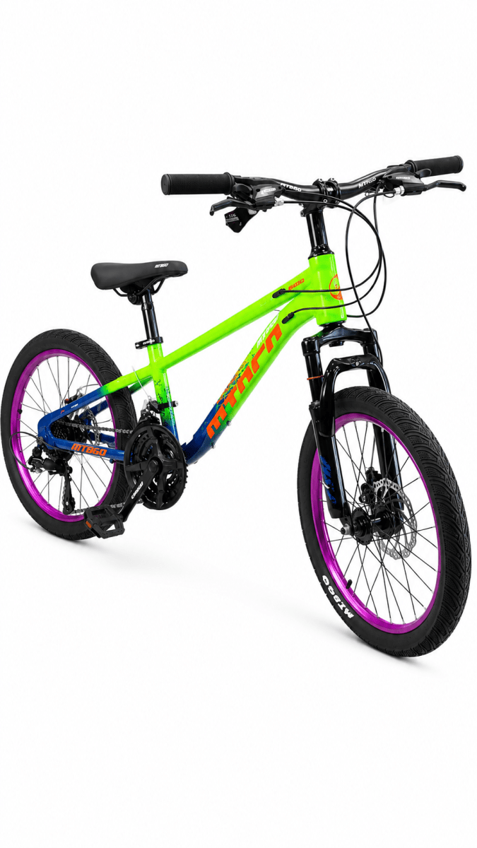 BICICLETAS ARO 20 MTBGO SUSPENCION AZUL/VERDE1