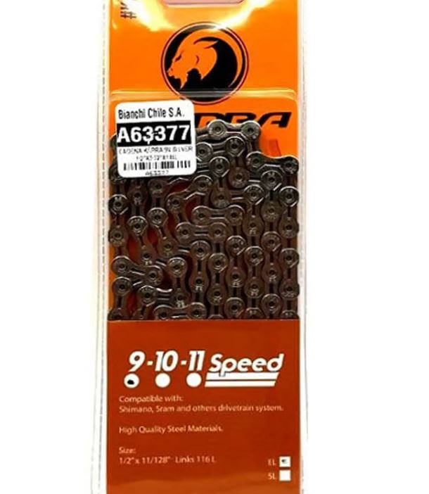 CADENA KAPRA 9V SILVER 1/2